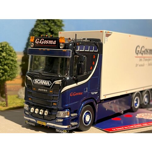 Tekno Tekno Scania S650 Rigid truck with 3-axle trailer G. GOSMA Tekno Tekno Scania S650 Rigid truck with 3-axle trailer G. GOSMA