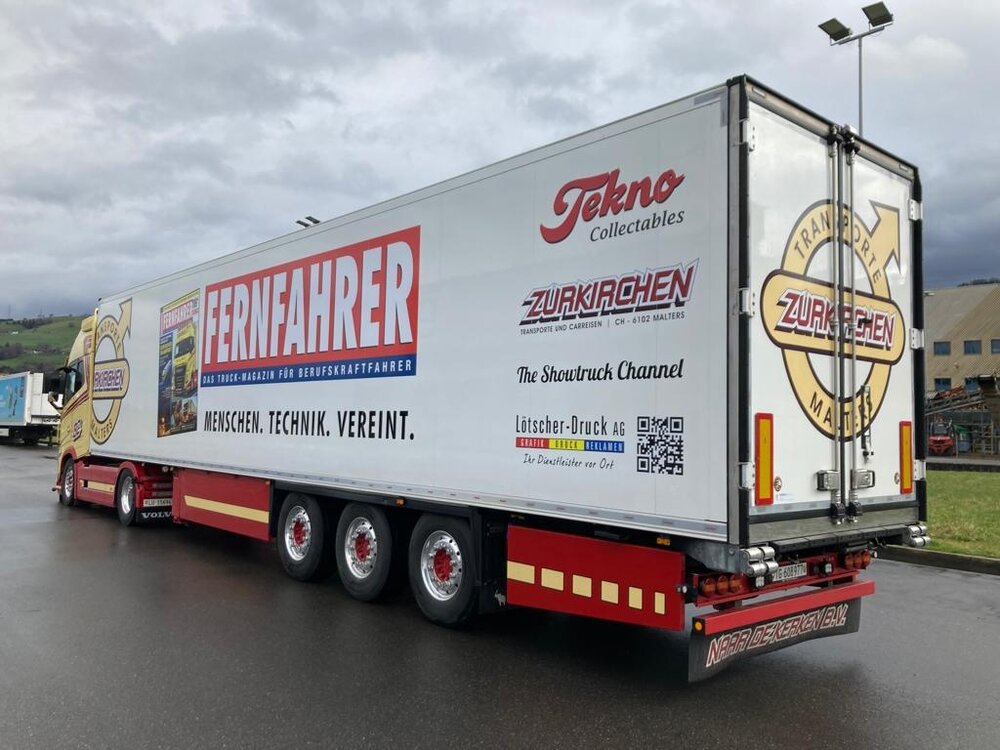 Tekno Tekno Volvo FH05 Globetrotter XL met 3-assige koeloplegger ZURKIRCHEN FERNFAHRER