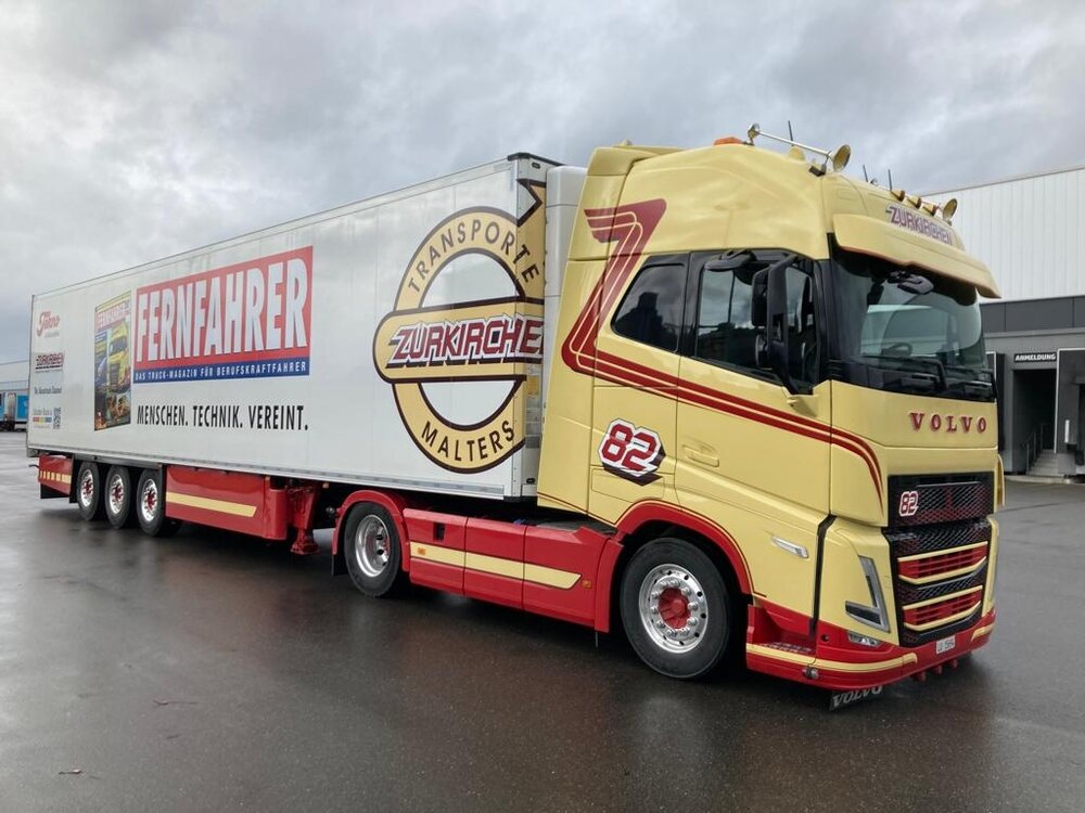 Tekno Tekno Volvo FH05 Globetrotter XL with 3-axle reefer trailer ZURKIRCHEN FERNFAHRER