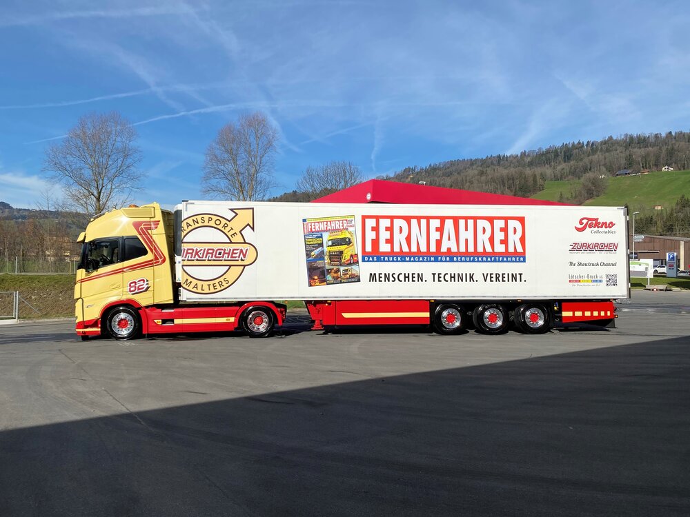 Tekno Tekno Volvo FH05 Globetrotter XL met 3-assige koeloplegger ZURKIRCHEN FERNFAHRER