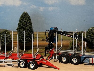 Tekno Volvo FH04 motorwagen aanhanger met houtopbouw JAN JOHANSSON