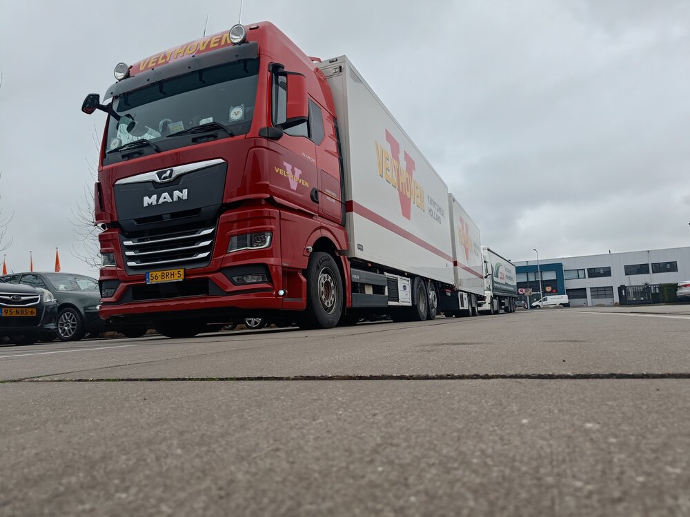 Tekno Tekno MAN TGX GX koeloplegger met 2-assige wipkar VELTHOVEN