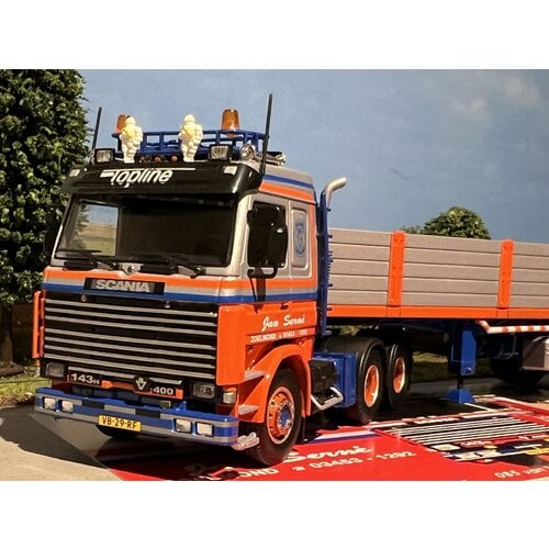 Tekno Tekno Scania 143-400 with 3-axle brick trailer Jan Serne