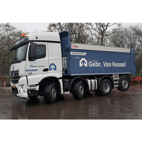 WSI WSI Mercedes Benz Actros MP4 stream space 8x2 tag axle tipper truck GEBR. VAN KESSEL