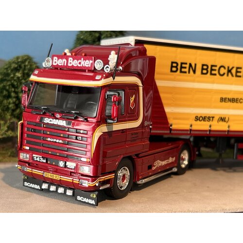 Tekno Tekno Scania 143M Streamline with box trailer BEN BECKER