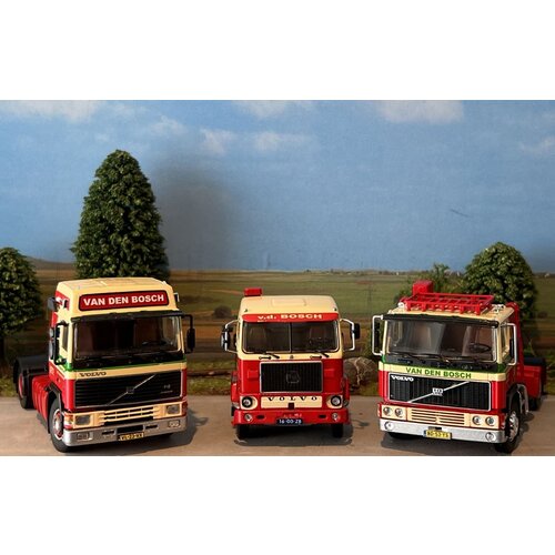 Tekno Tekno Volvo set 3x tractor Volvo F88/ Volvo F12 / Volvo F10 van den Bosch