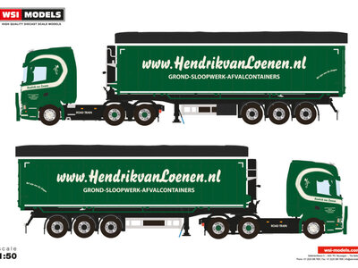 WSI WSI Scania R Highline 6x2 + 3-as volume tipper HENDRIK VAN LOENEN