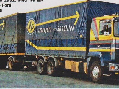 Tekno Tekno Ford Transcontinental rigid truck with trailer ASG