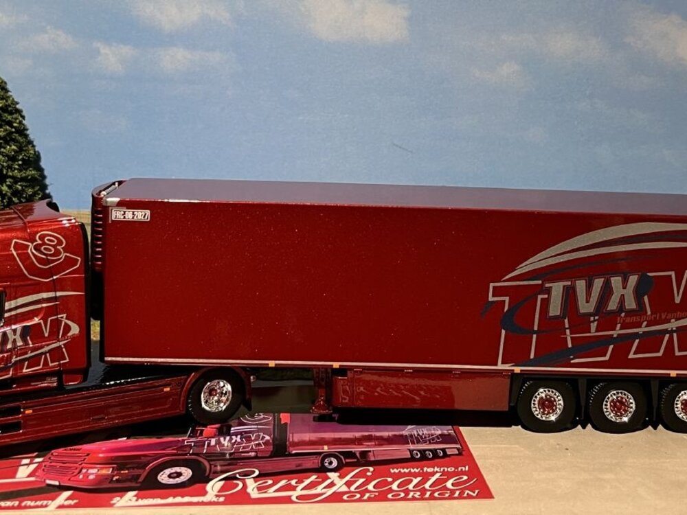 Tekno Scania Torpedo Topline  4x2 met koeltrailer TVX