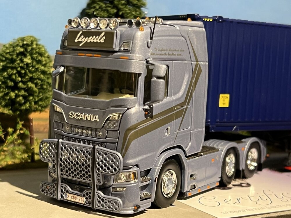 Tekno Tekno Scania Next Gen  S730 Highline + 45ft. container LEYSEELE