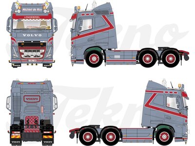 Tekno Tekno Volvo FH05 sleeper cab 6x4 MICHIEL DE ROY