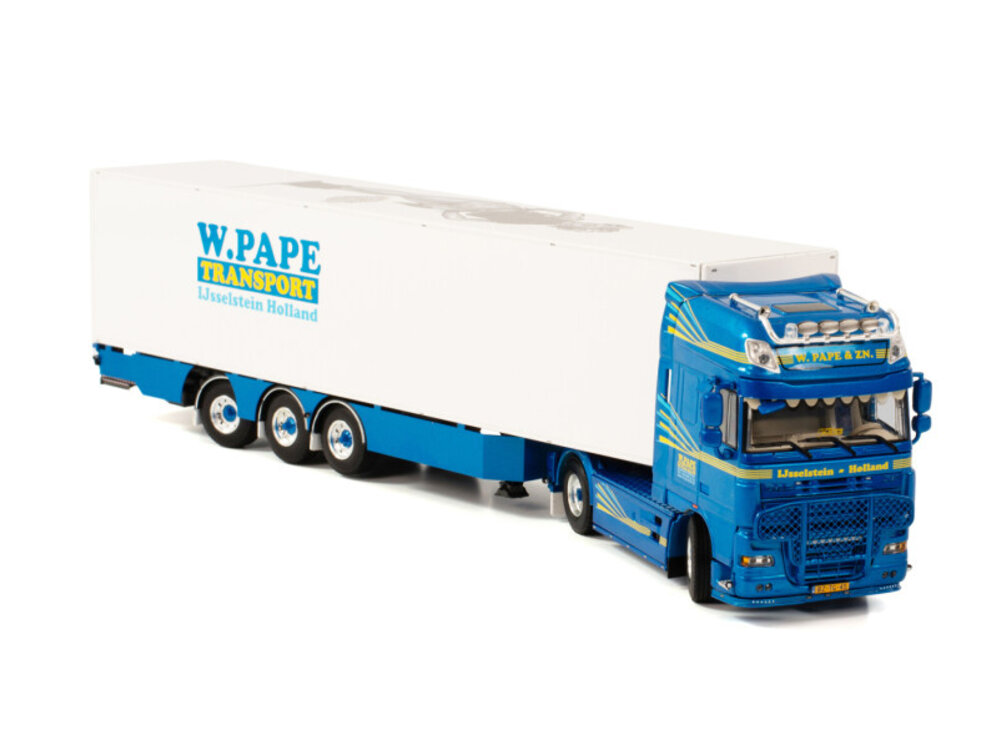 WSI WSI DAF 105XF Super Space Cab with 3-axle box trailer W. PAPE Transport