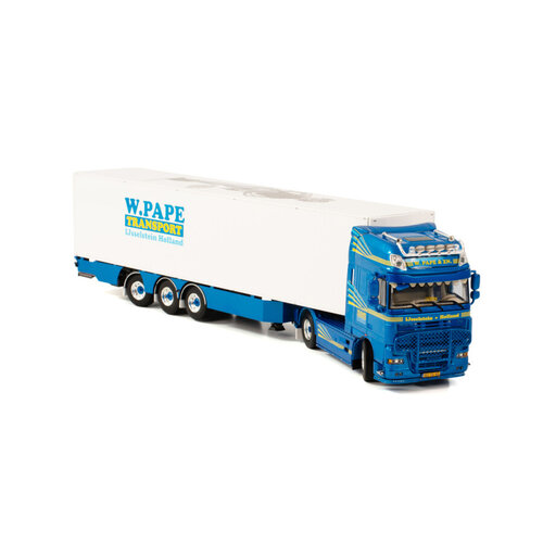 WSI WSI DAF 105XF Super Space Cab met 3-as box oplegger W. PAPE Transport