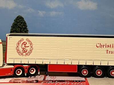 Tekno Tekno Scania Next Gen S-serie 6x2 with curtainside trailer CHRISTIAN SAABY