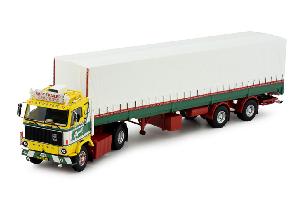 Tekno Tekno Volvo F89 with classic curtainside trailer Vebe Trans - Lennarth