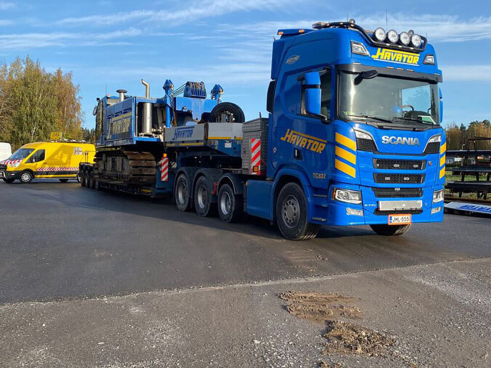 WSI WSI Scania R Highline 8x4 + 4-axle lowloader HAVATOR