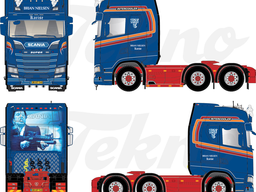 Tekno Tekno Scania next gen 6x2 Highline BRIAN NIELSEN