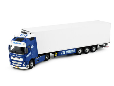 Tekno Tekno Volvo FH5 Globetrotter 4x2 with 3-axle reefer trailer LELIEVELD