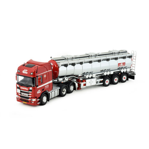 Tekno Tekno Scania Next Gen R500 Highline met zwanenhals tank oplegger DANTRA