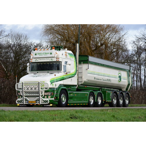 Tekno Tekno Scania Torpedo Highline with 3-axle tipper trailer PATRICK VD HOEVEN