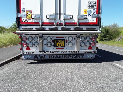 WSI WSI Scania S770 6x2 with 3-axle reefer trailer AW TRANSPORT JEDBURGH SCOTLAND