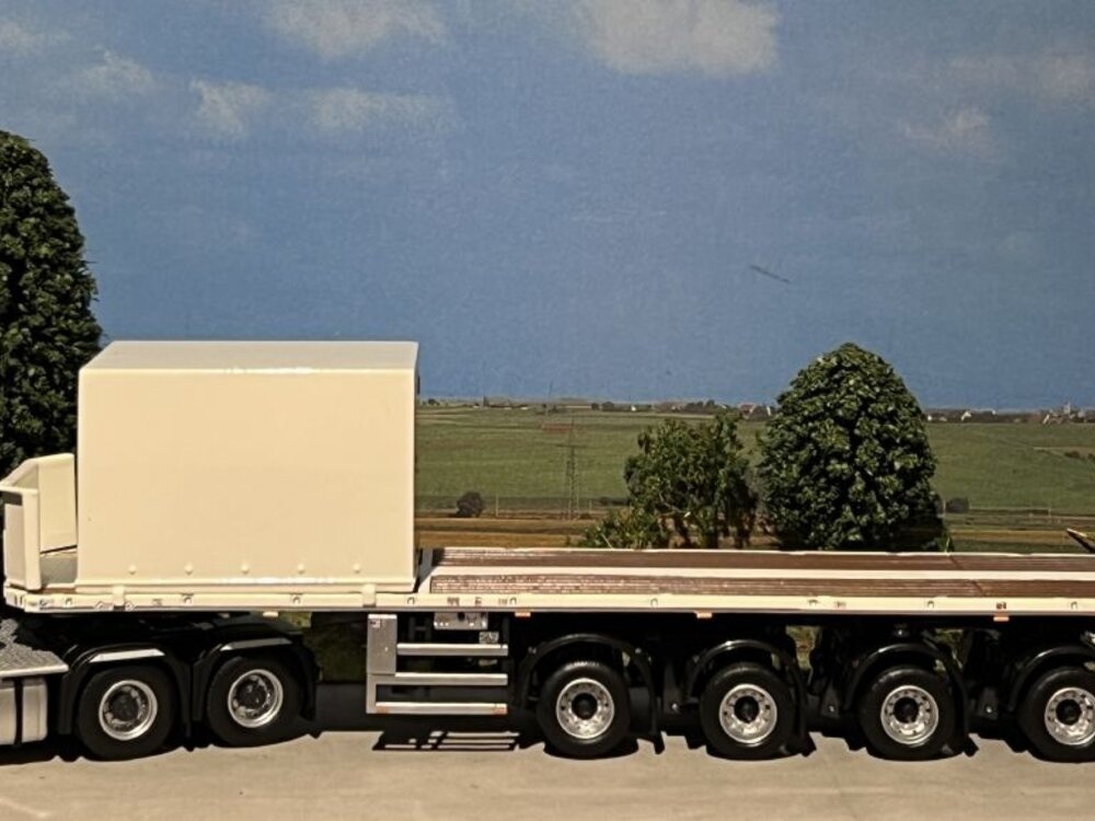IMC IMC Mercedes Arocs streamspace 6x4 with Nooteboom 6-axle ballast trailer + 10ft. cont. AERTSSEN
