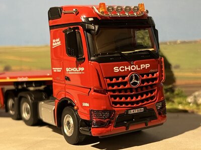 IMC IMC Mercedes Arocs StreamSpace 6x4 with Nooteboom 7-axle MCO semi lowloader SCHOLPP