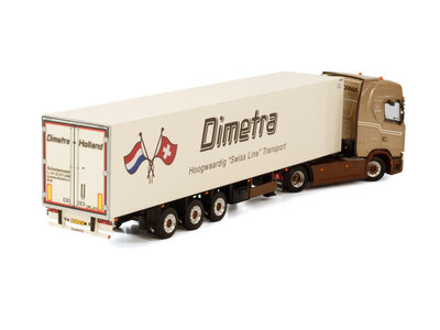 WSI WSI Scania S Highline 4x2 + 3-axle reefer trailer DIMETRA