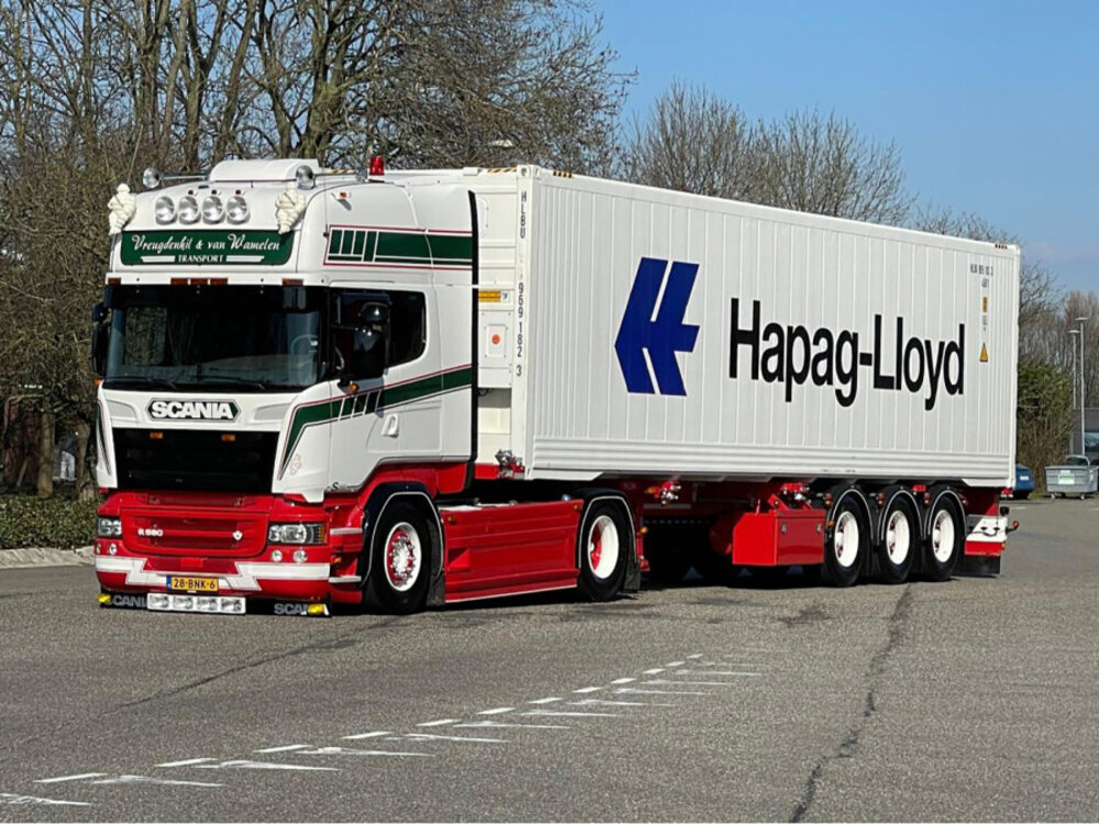 WSI WSI Scania Streamline Topline 4x2 container trailer with 40ft reefercontainer VREUGDENHIL & VAN WAMELEN