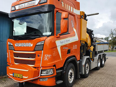 WSI WSI Scania R Highline 8x4 with palfinger + ballast box TAGE E NIELSEN