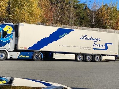 Tekno Tekno Scania Next Gen S730 Highline 4x2 met 3-as koeltrailer LECHNER