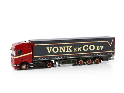 WSI WSI Scania S Highline 4x2 with 3-axle Curtainside trailer VONK & CO
