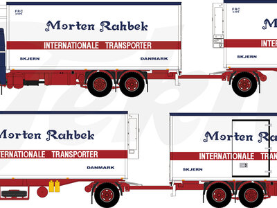 Tekno Tekno Scania 141 riged truck with classic trailer MORTEN RAHBEK