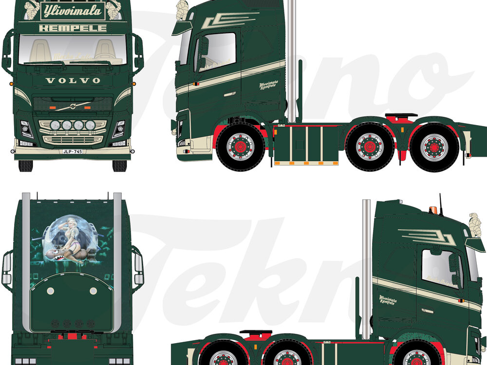 Tekno Tekno Volvo FH04 Globetrotter 6x2  YLIVOIMALA