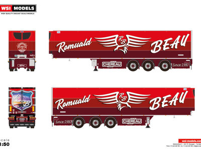 WSI WSI 3-assige Reefer trailer TRANSPORT BEAU (CHEREAU)