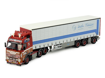 Tekno Tekno Volvo FH16 Globetrotter 6x2 met 3-assige oplegger BRDR Nielsen