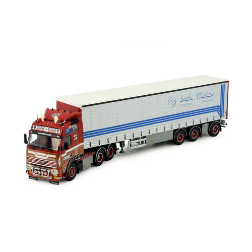 Tekno Tekno Volvo FH16 Globetrotter 6x2 met 3-assige oplegger BRDR Nielsen