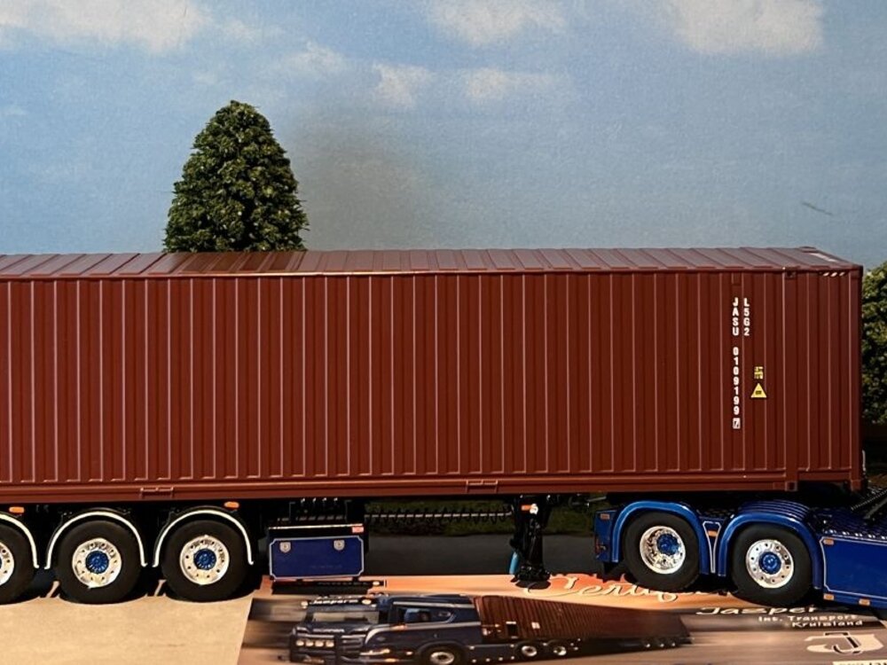 WSI WSI Scania R Highline 6x2 + 3-axle container trailer + 40ft. container JASPERS