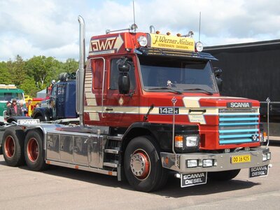 Tekno Tekno Scania Torpedo 142H with 3-axle reefer trailer  WERNER NIELSEN