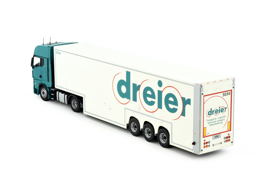 Tekno Tekno MAN TGX GX 4x2 met Jumbo dubbeldek trailer DREIER