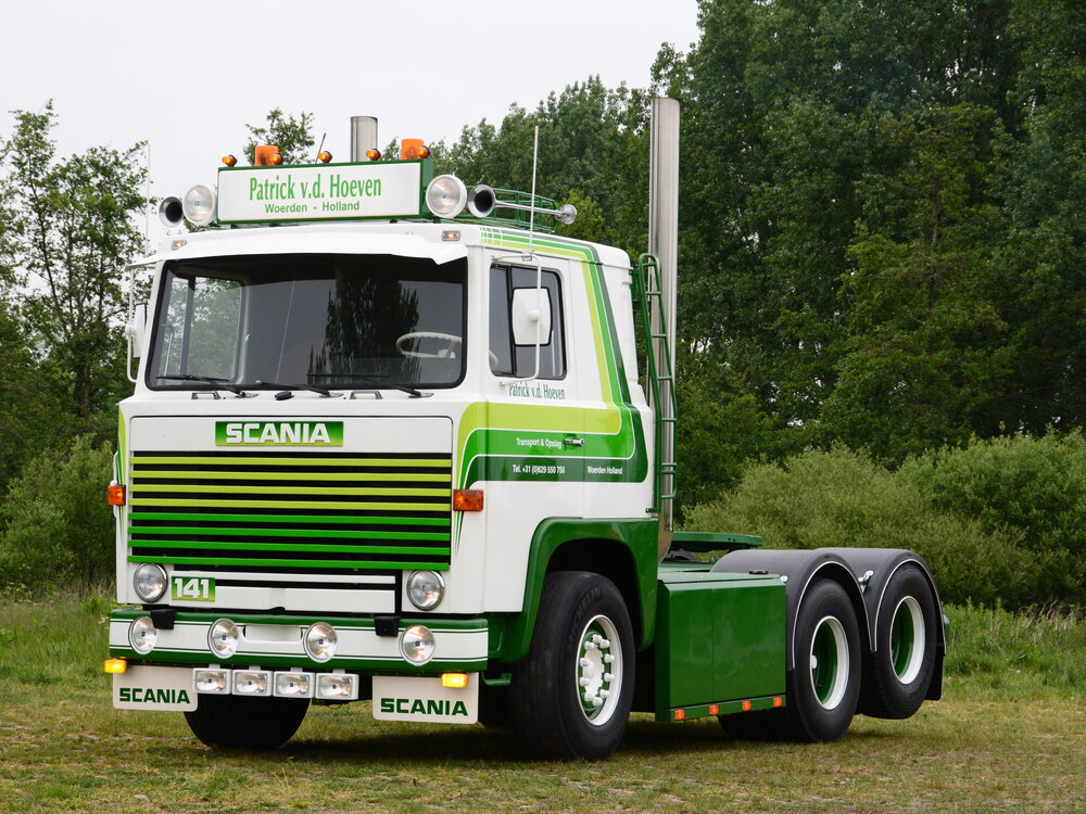 Tekno Tekno Scania 141 6x2 sleepas trekker PATRICK VAN DER HOEVEN