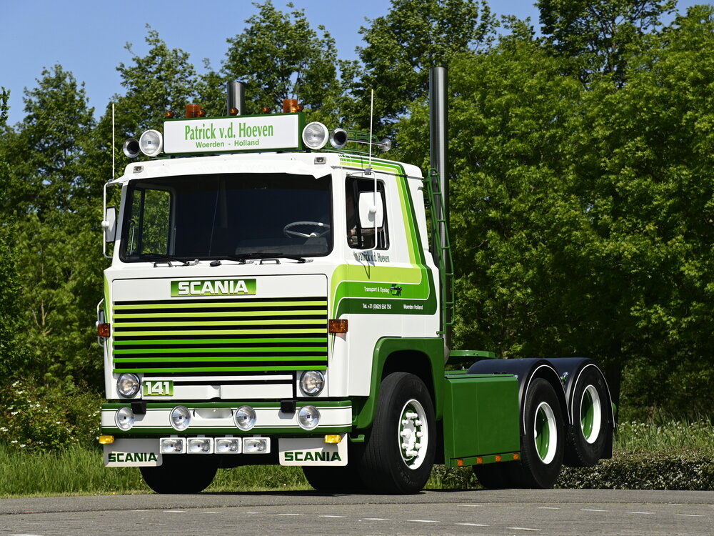 Tekno Tekno Scania 141 6x2 sleepas trekker PATRICK VAN DER HOEVEN