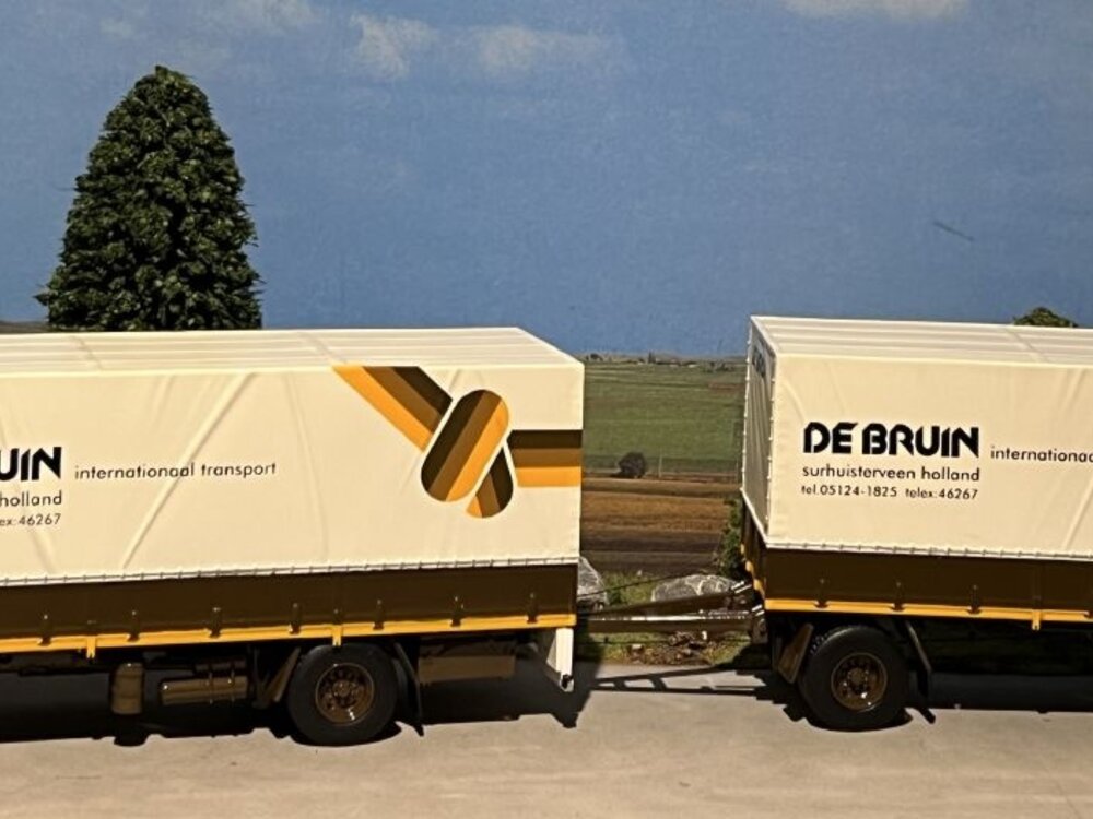 Tekno Tekno Volvo F12 rigid truck with trailer DE BRUIN