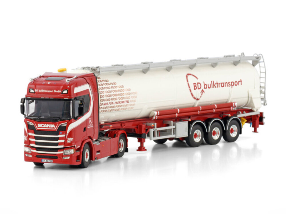 WSI  WSI Scania S highline 4x2  met 3-assige tipper bulk trailer BD BULKTRANSPORT