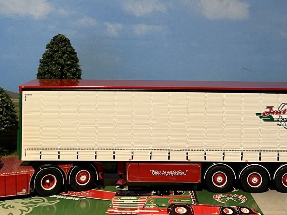 Tekno Tekno Scania Next Gen 6x2 met 3-as schuifzeilentrailer JAN MUES