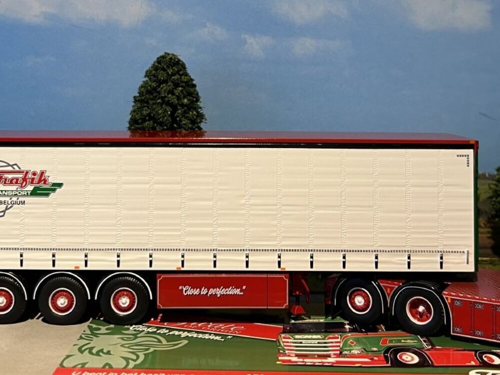 Tekno Tekno Scania Next Gen 6x2 with 3-axle curtainside trailer JAN MUES