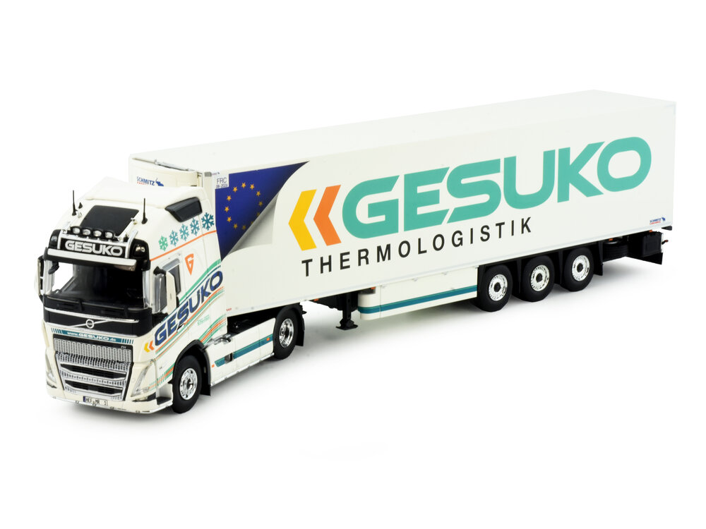 Tekno Tekno Volvo FH05 Globetrotter XL met 3-assige koeloplegger GESUKO