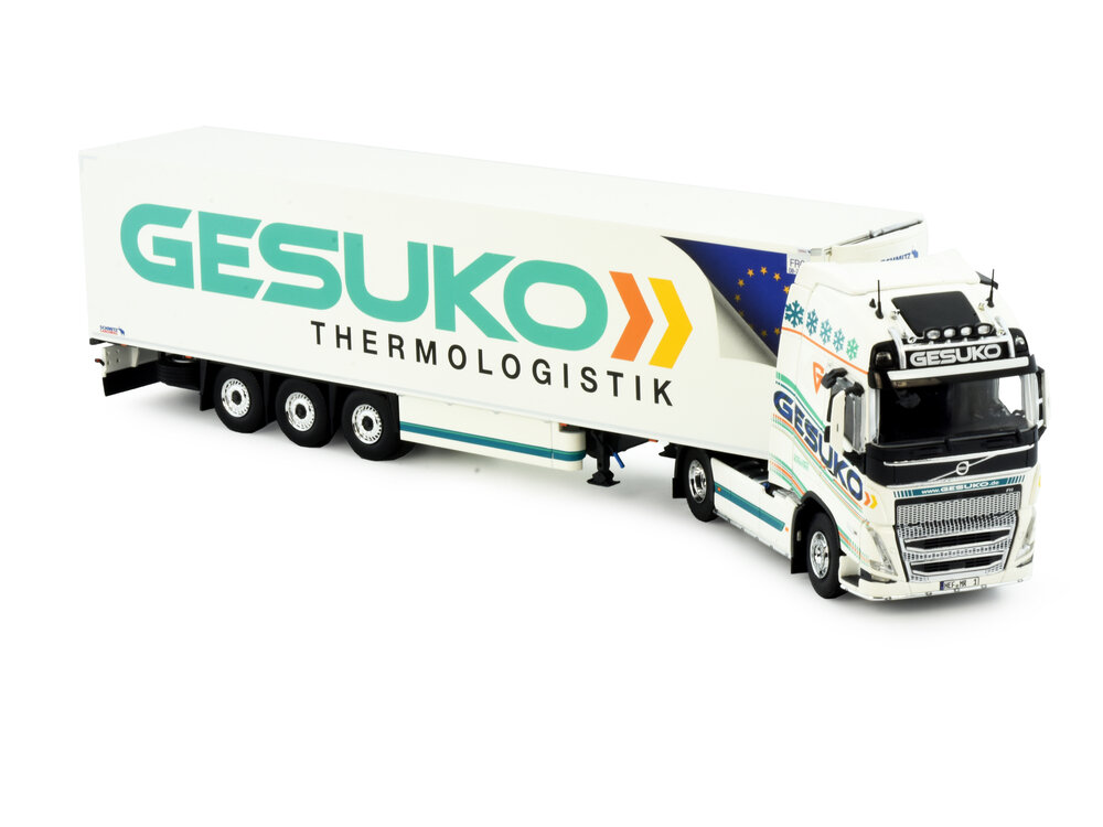 Tekno Tekno Volvo FH05 Globetrotter XL met 3-assige koeloplegger GESUKO