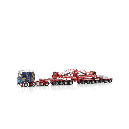 WSI WSI Scania S Highline 8x4 + 7-axle windmill trailer + 4-axle dolly MC. FADYENS