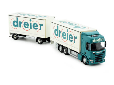 Tekno Tekno Scania Next gen Highline rigid truck with 2-axle trailer DREIER